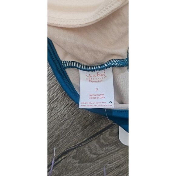 NWT Isabel Maternity Ruffled One Piece Swimsuit Women's Size Small - Picture 4 of 5